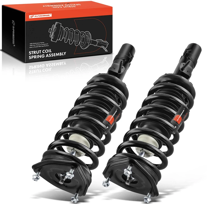 2-Pc Complete Strut + Coil Spring, Front Driver & Passenger, A-Premium APSA0233