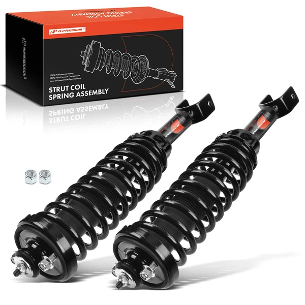 2-Pc Strut and Coil Spring Assembly Set Rear Driver & Passenger A-Premium APSA0237