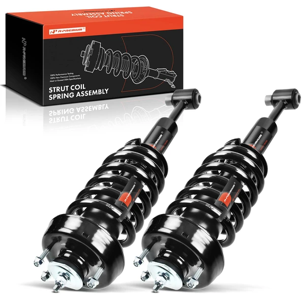 2-Pc Complete Strut + Coil Spring, Front Driver & Passenger, A-Premium APSA0247
