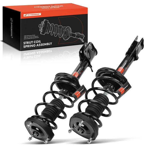 2-Pc Strut and Coil Spring Assembly Set Rear Driver & Passenger A-Premium APSA0452