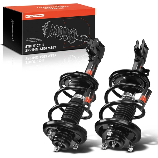 2008-2013 Mitsubishi Outlander 2-Pc Strut and Coil Spring Assembly Set Front Driver & Passenger A-Premium APSA0456