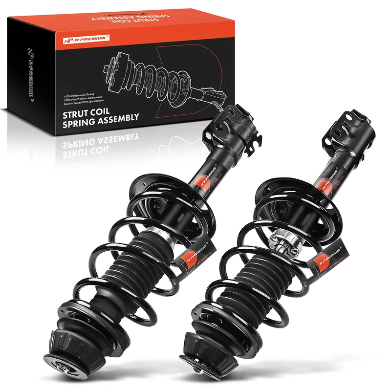 2-Pc Complete Strut + Coil Spring, Front Driver & Passenger, A-Premium APSA0458