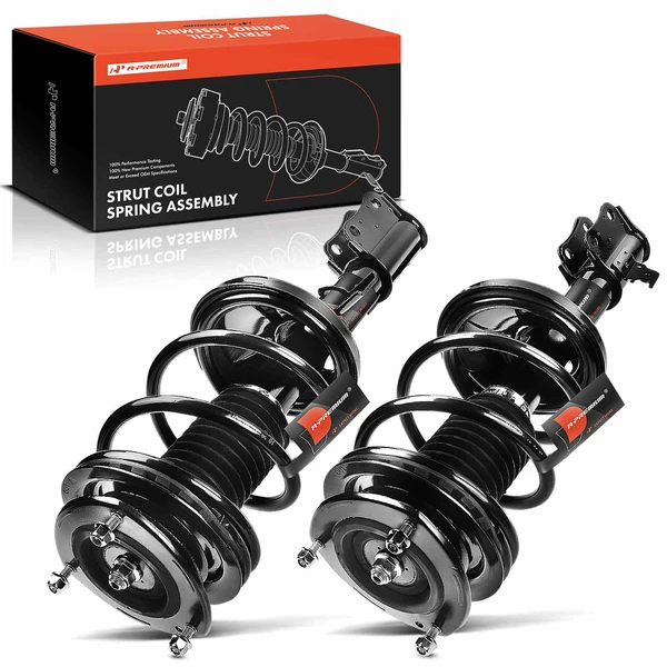 2-Pc Complete Strut + Coil Spring, Front Driver & Passenger, A-Premium APSA0465