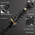 2010-2013 Ford Transit Connect 2-Pc Strut and Coil Spring Assembly Set Front Driver & Passenger A-Premium APSA0467