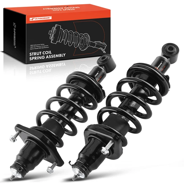 2-Pc Strut and Coil Spring Assembly Set Rear Driver & Passenger A-Premium APSA0475