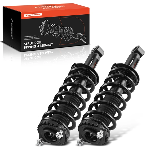 2-Pc Strut and Coil Spring Assembly Set Rear Driver & Passenger A-Premium APSA0477