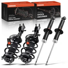 4 Pcs Front & Rear Complete Strut & Coil Spring Assembly