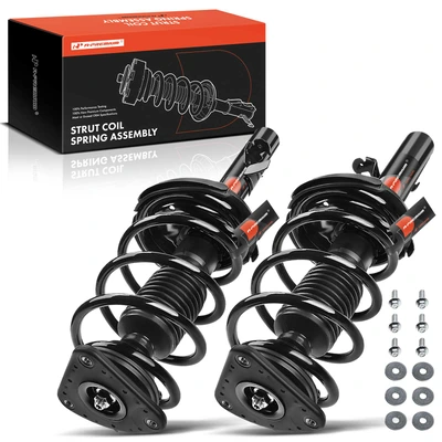 2 Pcs Front Complete Strut & Coil Spring Assembly