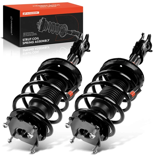 2-Pc Complete Strut + Coil Spring, Front Driver & Passenger, A-Premium APSA0491