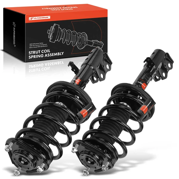2-Pc Complete Strut + Coil Spring, Front Driver & Passenger, A-Premium APSA1870