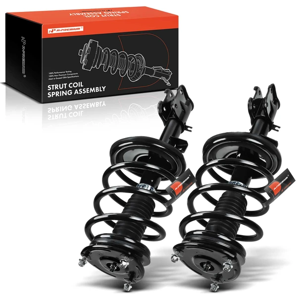 2-Pc Complete Strut + Coil Spring, Front Driver & Passenger, A-Premium APSA0516