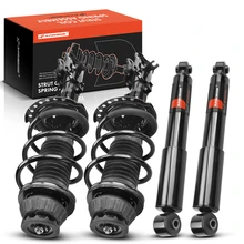 4 Pcs Front & Rear Complete Strut & Coil Spring Assembly