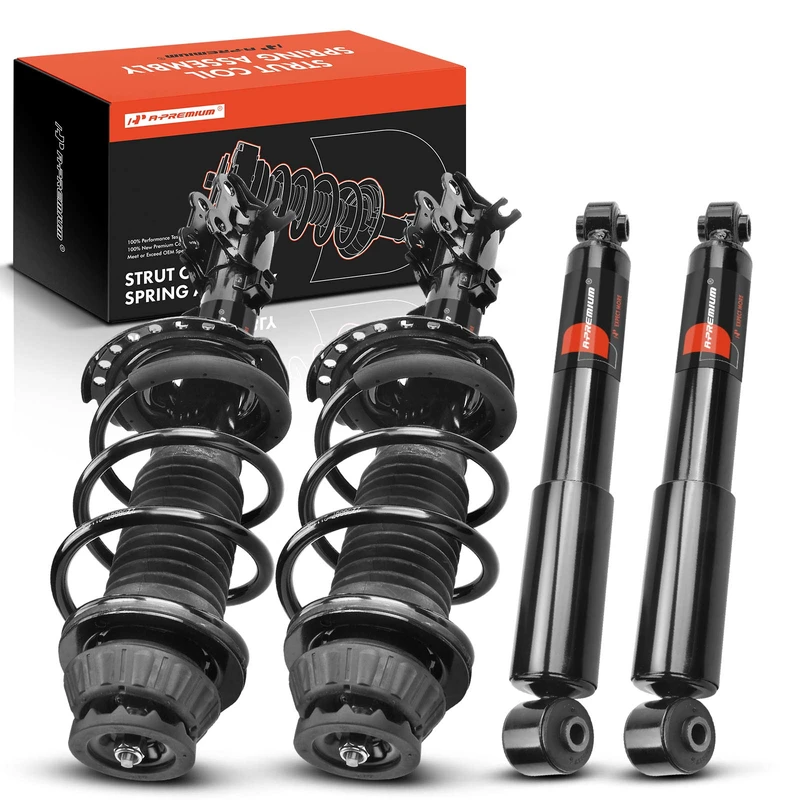 4 Pcs Front & Rear Complete Strut & Coil Spring Assembly for Hyundai Accent 12-17