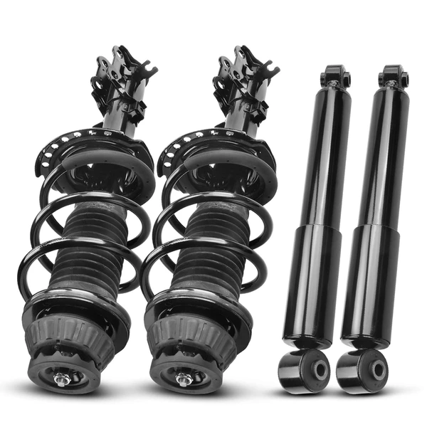 4-Pc Complete Strut + Coil Spring, Front & Rear, A-Premium APSA1346