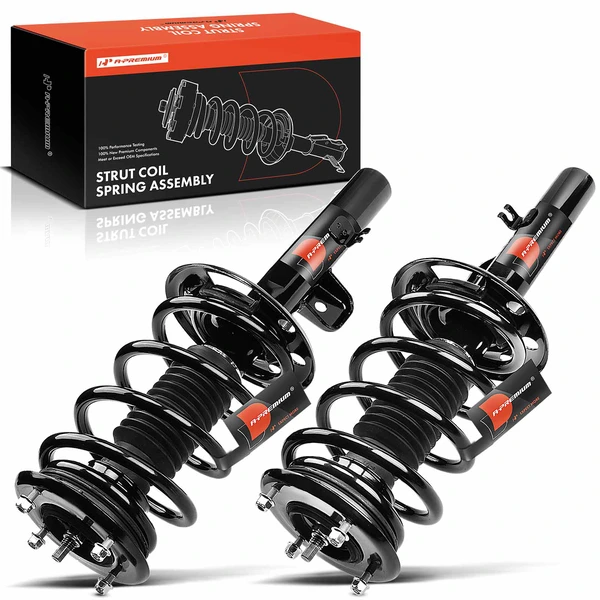 2-Pc Complete Strut + Coil Spring, Front Driver & Passenger, A-Premium APSA0542