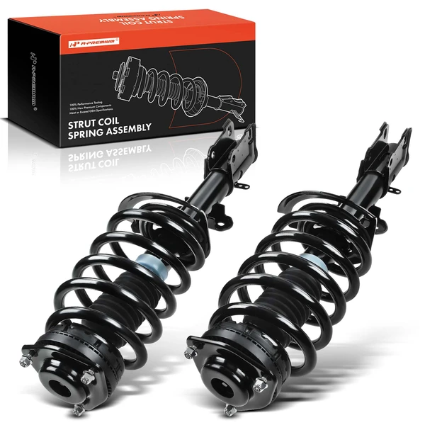 2-Pc Complete Strut + Coil Spring, Front Driver & Passenger, A-Premium APSA0547