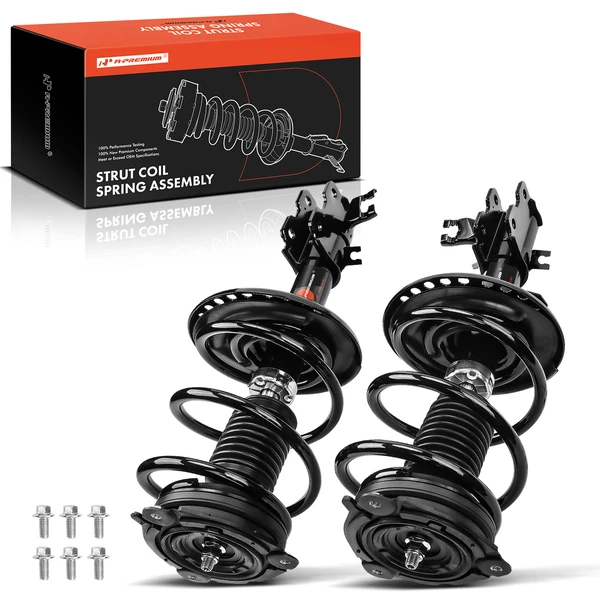2-Pc Complete Strut + Coil Spring, Front Driver & Passenger, A-Premium APSA0555