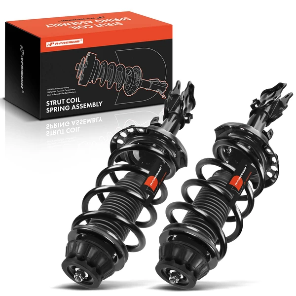 2-Pc Strut and Coil Spring Assembly Set Front Driver & Passenger A-Premium APSA0577