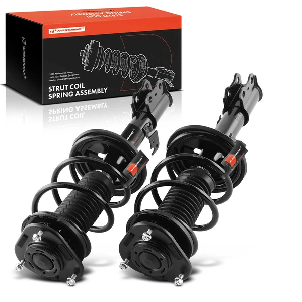 2003-2008 Toyota Corolla 2-Pc Strut and Coil Spring Assembly Set Front Driver & Passenger A-Premium APSA0363