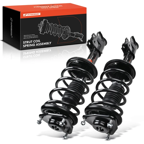 2002-2005 Mitsubishi Lancer 2-Pc Strut and Coil Spring Assembly Set Front Driver & Passenger A-Premium APSA0372