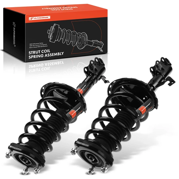 2-Pc Strut and Coil Spring Assembly Set Rear Driver & Passenger A-Premium APSA0391