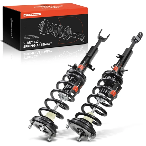 2003-2007 INFINITI G35 2-Pc Strut and Coil Spring Assembly Set Front Driver & Passenger A-Premium APSA0401