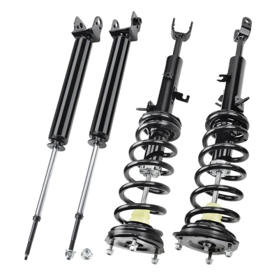 4 Pcs Front & Rear Complete Strut & Coil Spring Assembly