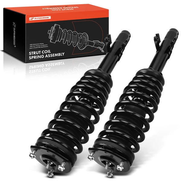 2-Pc Complete Strut + Coil Spring, Front Driver & Passenger, A-Premium APSA0404