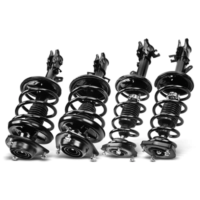 4 Pcs Front & Rear Complete Strut & Coil Spring Assembly
