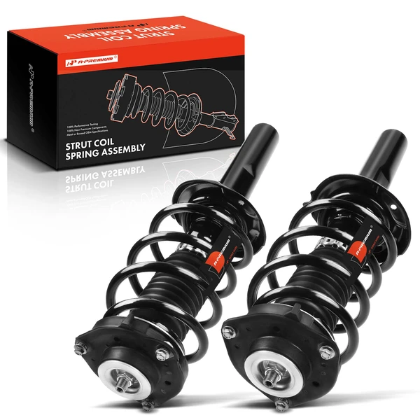2-Pc Complete Strut + Coil Spring, Front Driver & Passenger, A-Premium APSA0425