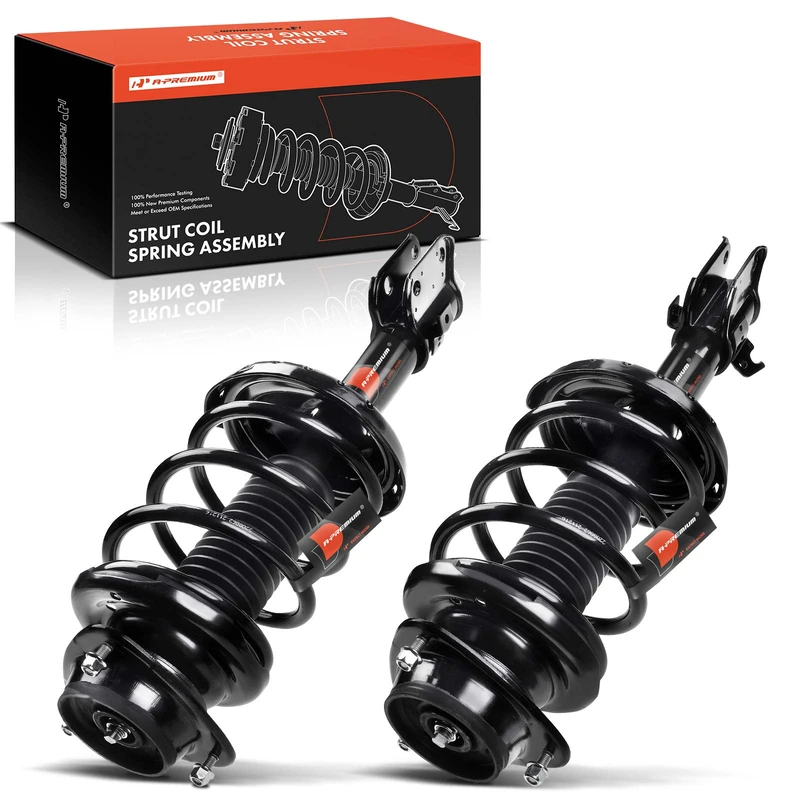 2-Pc Complete Strut + Coil Spring, Front Driver & Passenger, A-Premium APSA0430