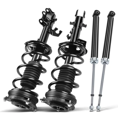 4 Pcs Front & Rear Complete Strut & Coil Spring Assembly