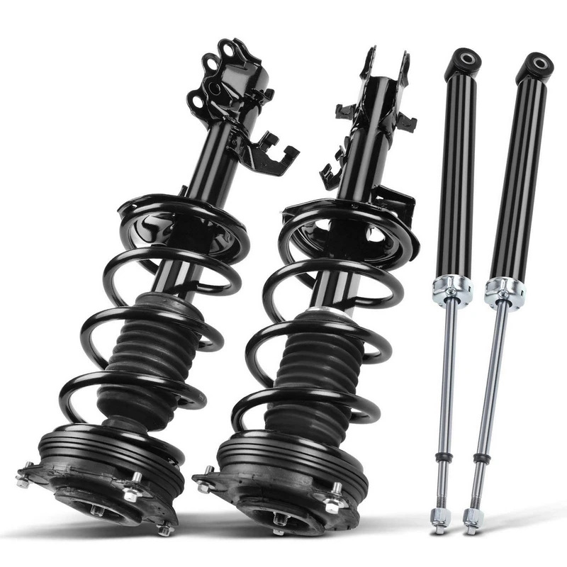 4 Pcs Front & Rear Complete Strut & Coil Spring Assembly for Nissan Versa 2007-2012