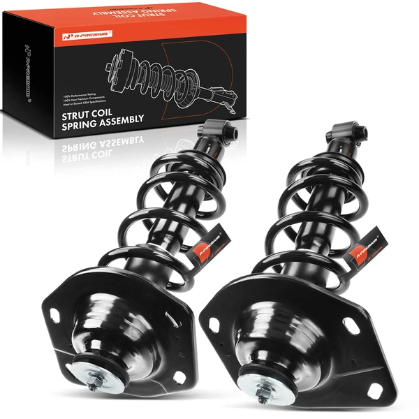 2-Pc Complete Strut + Coil Spring, Rear Driver & Passenger, A-Premium APSA0584