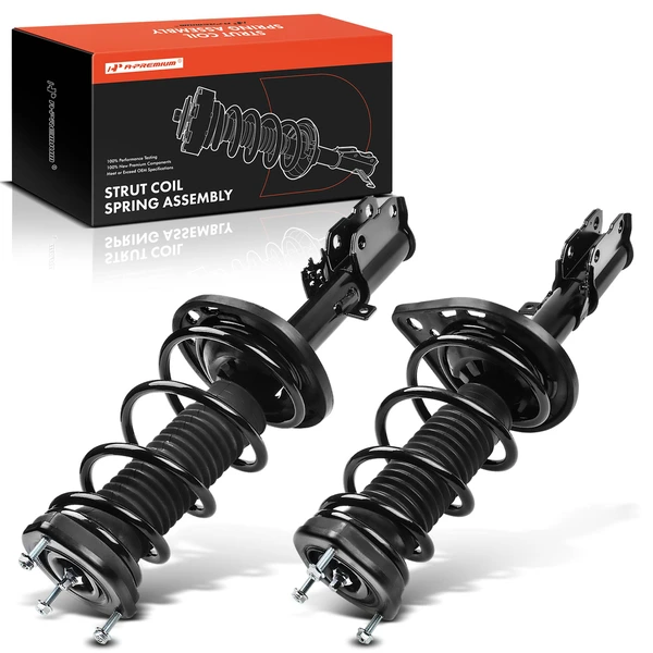 2-Pc Strut and Coil Spring Assembly Set Rear Driver & Passenger A-Premium APSA0587