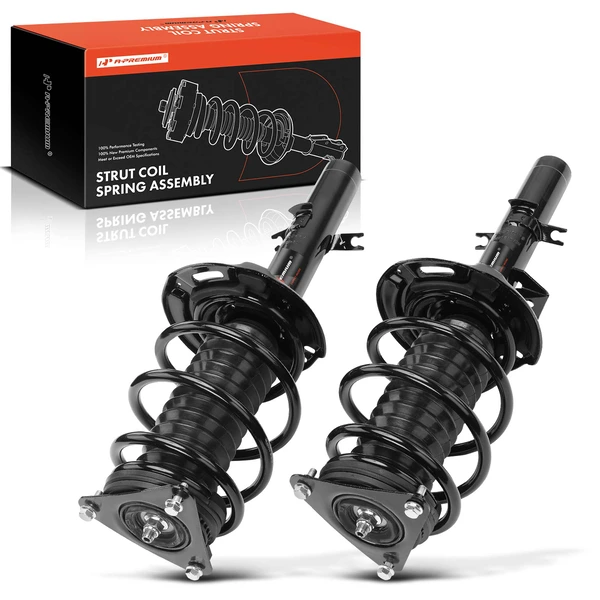 2-Pc Complete Strut + Coil Spring, Front Driver & Passenger, A-Premium APSA1892
