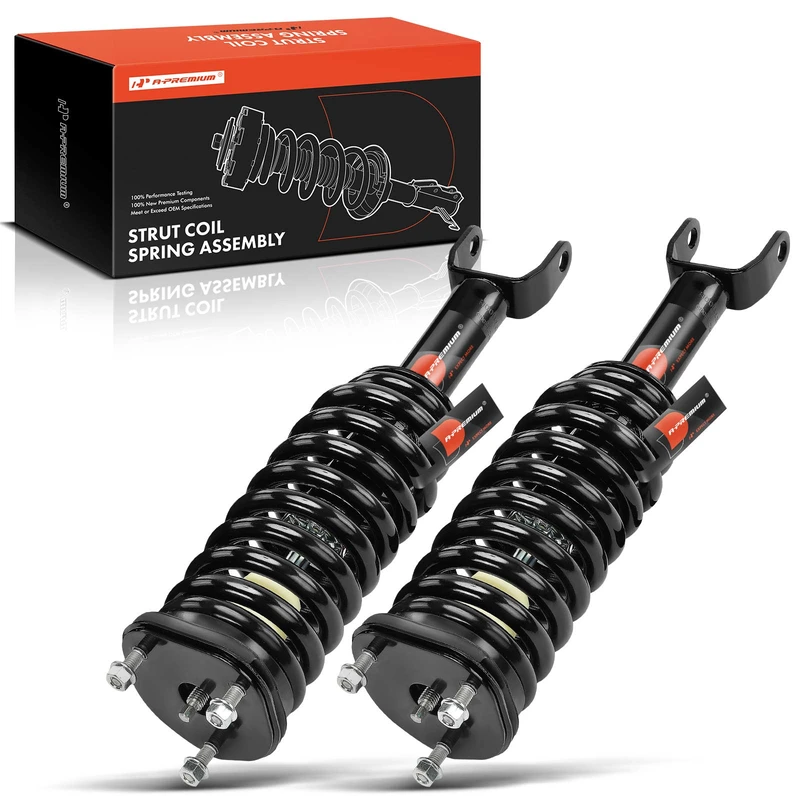 2-Pc Complete Strut + Coil Spring, Front Driver & Passenger, A-Premium APSA0603