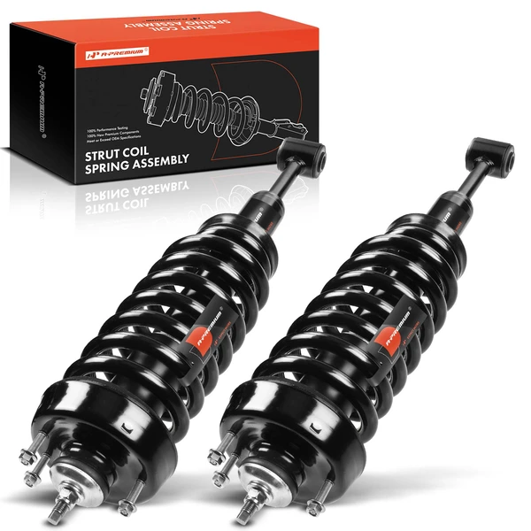 2-Pc Complete Strut + Coil Spring, Front Driver & Passenger, A-Premium APSA0607