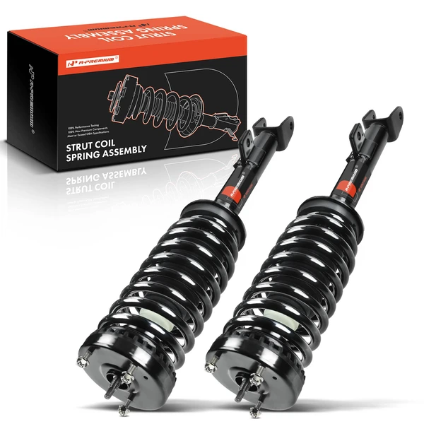 2-Pc Complete Strut + Coil Spring, Front Driver & Passenger, A-Premium APSA0661
