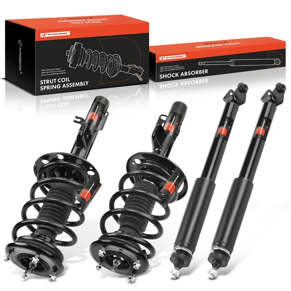 4-Pc Complete Strut + Coil Spring, Front & Rear, A-Premium APSA0670