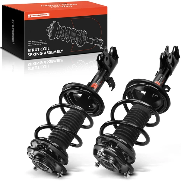 2009-2010 Pontiac Vibe 2-Pc Strut and Coil Spring Assembly Set Front Driver & Passenger A-Premium APSA0676