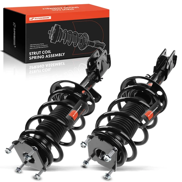 2-Pc Complete Strut + Coil Spring, Front Driver & Passenger, A-Premium APSA0679