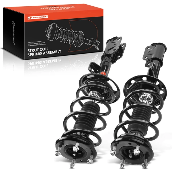 2-Pc Complete Strut + Coil Spring, Front Driver & Passenger, A-Premium APSA0689