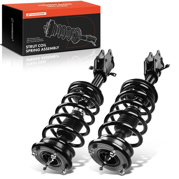 2007-2010 Ford Edge 2-Pc Strut and Coil Spring Assembly Set Front Driver & Passenger A-Premium APSA0693