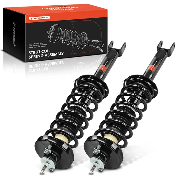 2-Pc Strut and Coil Spring Assembly Set Rear Driver & Passenger A-Premium APSA1947