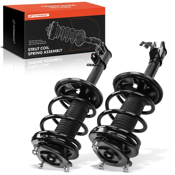 1996-2000 Toyota RAV4 2-Pc Strut and Coil Spring Assembly Set Front Driver & Passenger A-Premium APSA0641