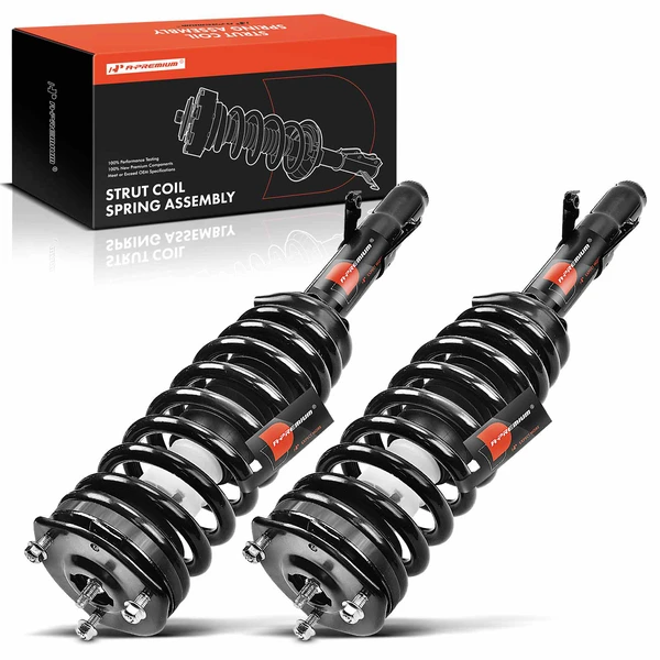 2-Pc Complete Strut + Coil Spring, Front Driver & Passenger, A-Premium APSA0647