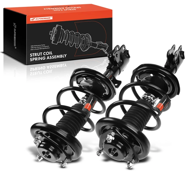 2008-2010 Mitsubishi Lancer 2-Pc Strut and Coil Spring Assembly Set Front Driver & Passenger A-Premium APSA0657
