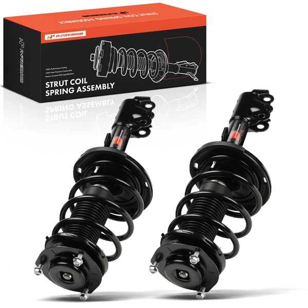 2-Pc Complete Strut & Coil Spring Assembly Front Driver & Passenger A-Premium APSA2584