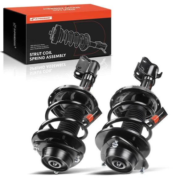 2-Pc Complete Strut + Coil Spring, Front Driver & Passenger, A-Premium APSA0738